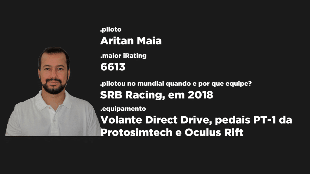 Ficha do piloto virtual Aritan Maia